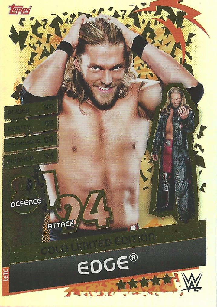limited edition cards slam attax WWE Topps Slam Attax Reloaded 2020 Trading Card Edge LETC