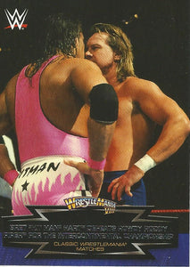 WWE Topps Road to Wrestlemania 2015 Trading Cards Bret Hart vs Roddy Piper 5 of 30