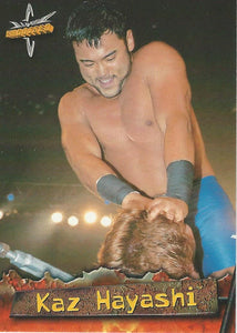 WCW Topps Embossed Trading Cards 1999 Kaz Hayashi No.35