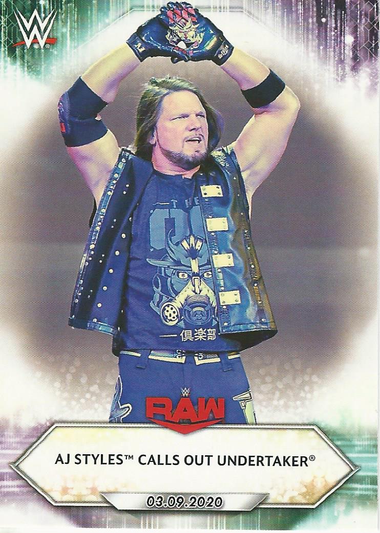 WWE Topps 2021 Trading Cards AJ Styles No.35