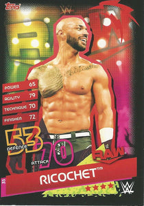 WWE Topps Slam Attax Reloaded 2020 Trading Card Ricohet No.35