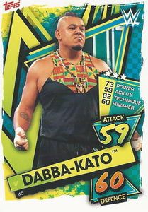 WWE Topps Slam Attax 2021 Trading Card Dabba-Kato No.35 Rookie