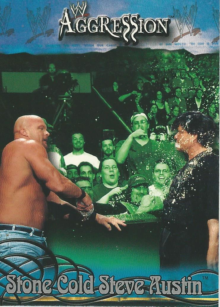 WWE Fleer Aggression Trading Card 2003 Stone Cold Steve Austin No.35