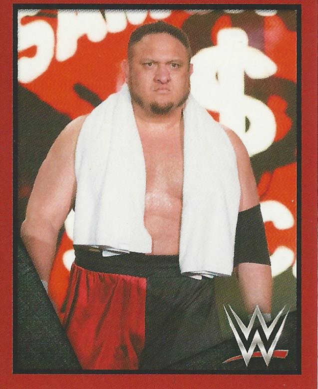 WWE Topps Then Now Forever 2016 Stickers Samoa Joe No.35