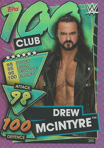WWE Topps Slam Attax 2021 Trading Card Drew McIntyre No.360