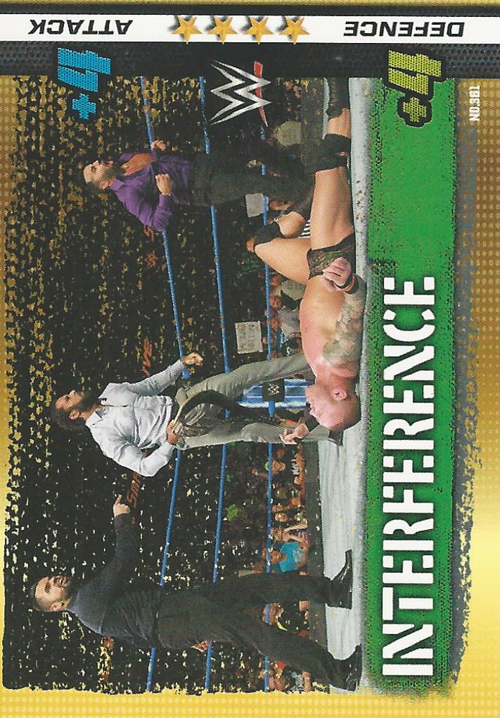 WWE Topps Slam Attax 10th Edition Trading Card 2017 Interference No.361