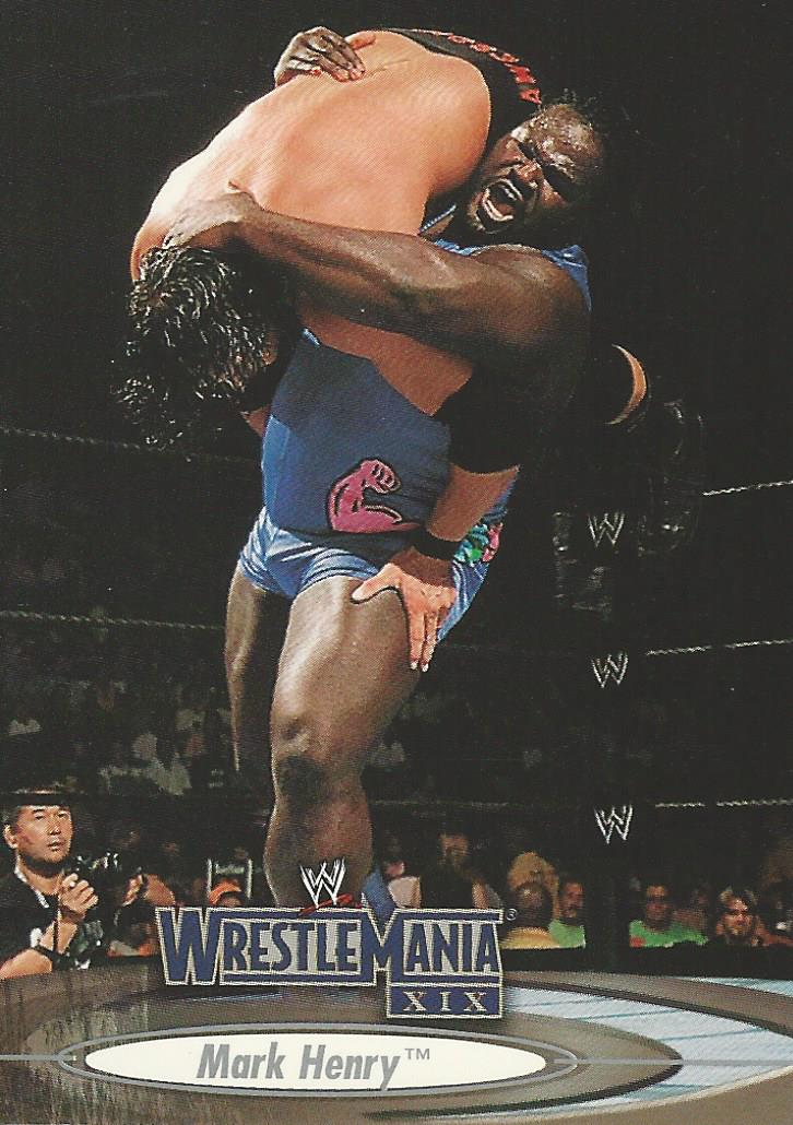 WWE Fleer Wrestlemania XIX Trading Cards 2003 Mark Henry No.36