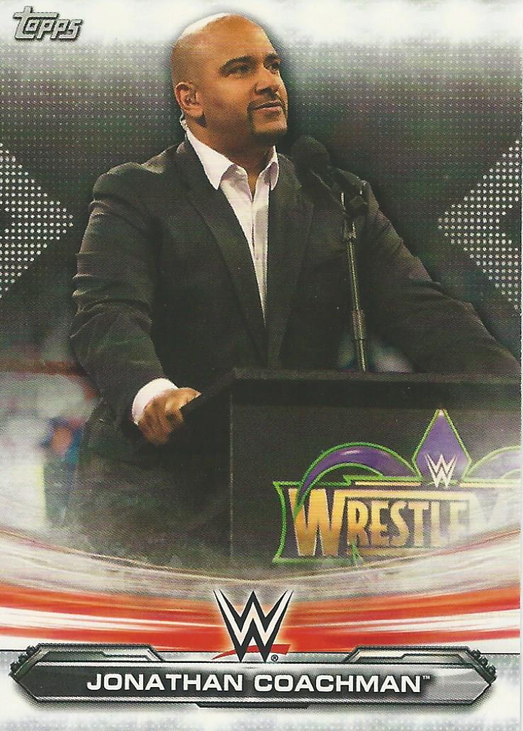 WWE Topps Raw 2019 Trading Card Jonathan Coachman No.36