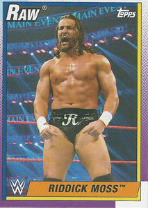 WWE Topps Heritage 2021 Trading Card Riddick Moss No.36