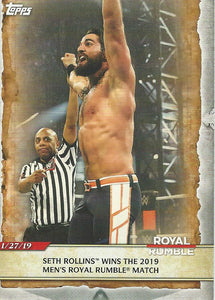 WWE Topps Road to Wrestlemania 2020 Trading Cards Seth Rollins No.36