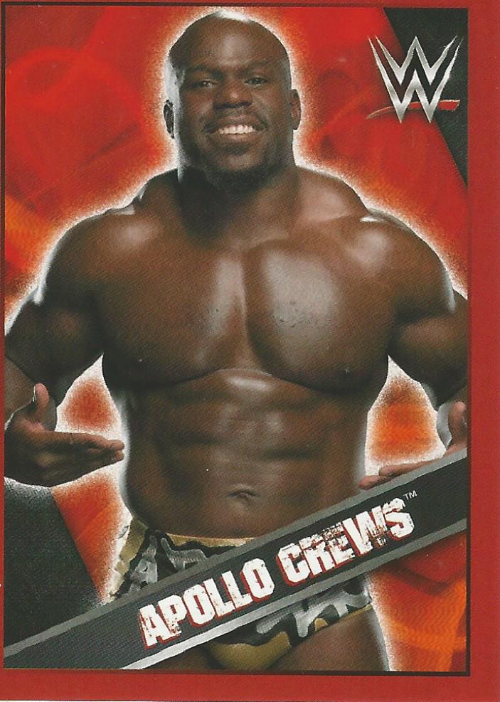 WWE Topps Then Now Forever 2016 Stickers Apollo Crews No.36