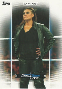 WWE Topps Women Division 2017 Trading Card Tamina R36