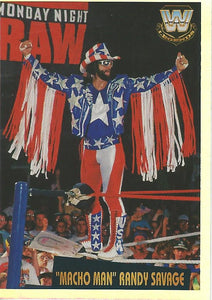 WWE Panini 2022 Sticker Collection Macho Man Randy Savage Foil No.370