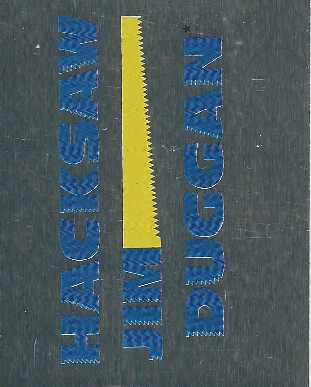 WWF Merlin Stickers 1991 Hacksaw Jim Duggan No.373