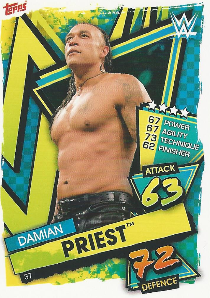 WWE Topps Slam Attax 2021 Trading Card Damian Priest No.37