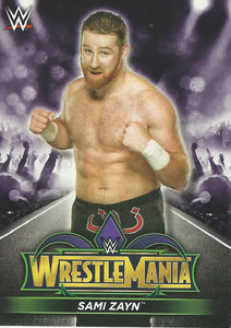 WWE Topps Road to Wrestlemania 2018 Trading Cards Sami Zayn R37