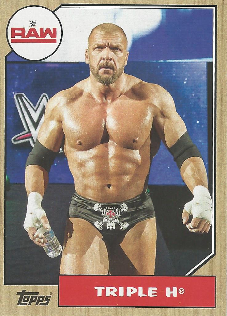 WWE Topps Heritage 2017 Trading Cards Triple H No.37