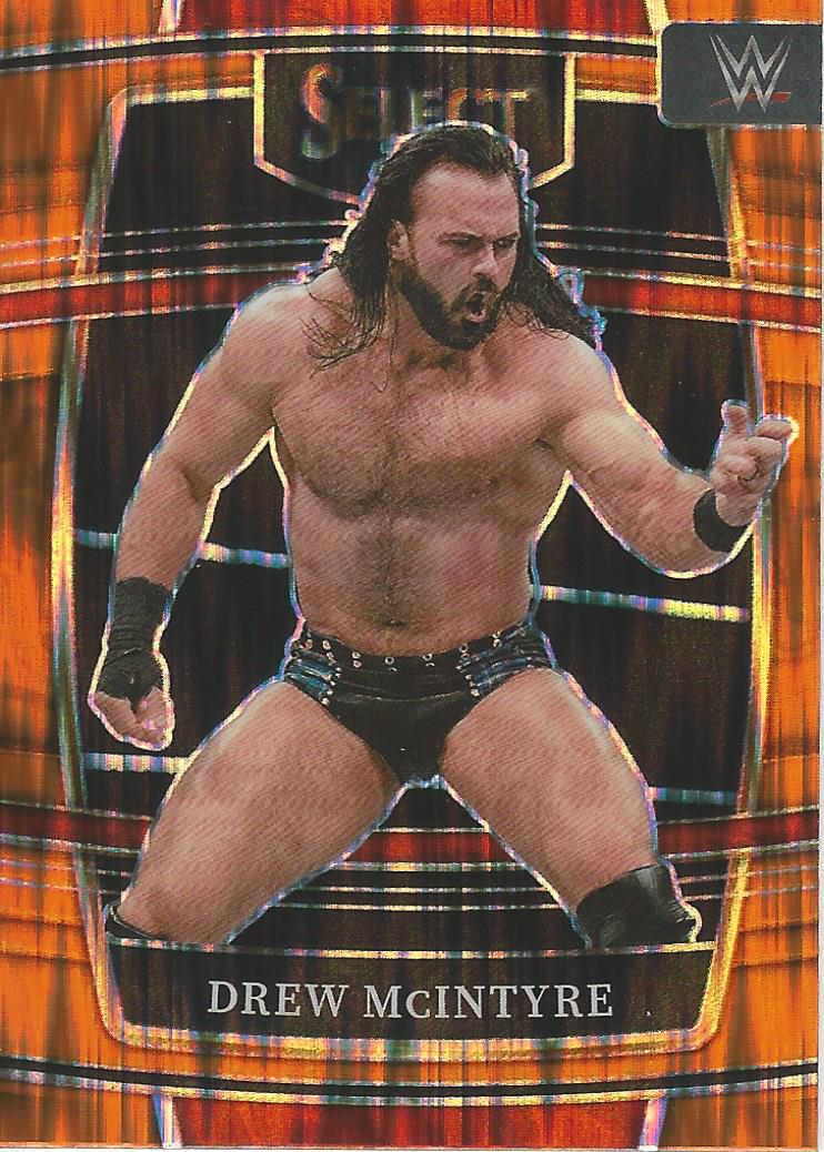 WWE Panini Select Trading Cards 2022 Drew McIntyre No.37 Orange Flash