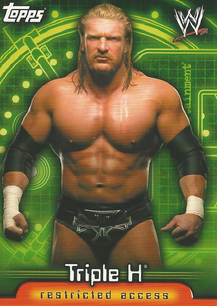 WWE Topps Insider 2006 Trading Card Triple H HHH No.37