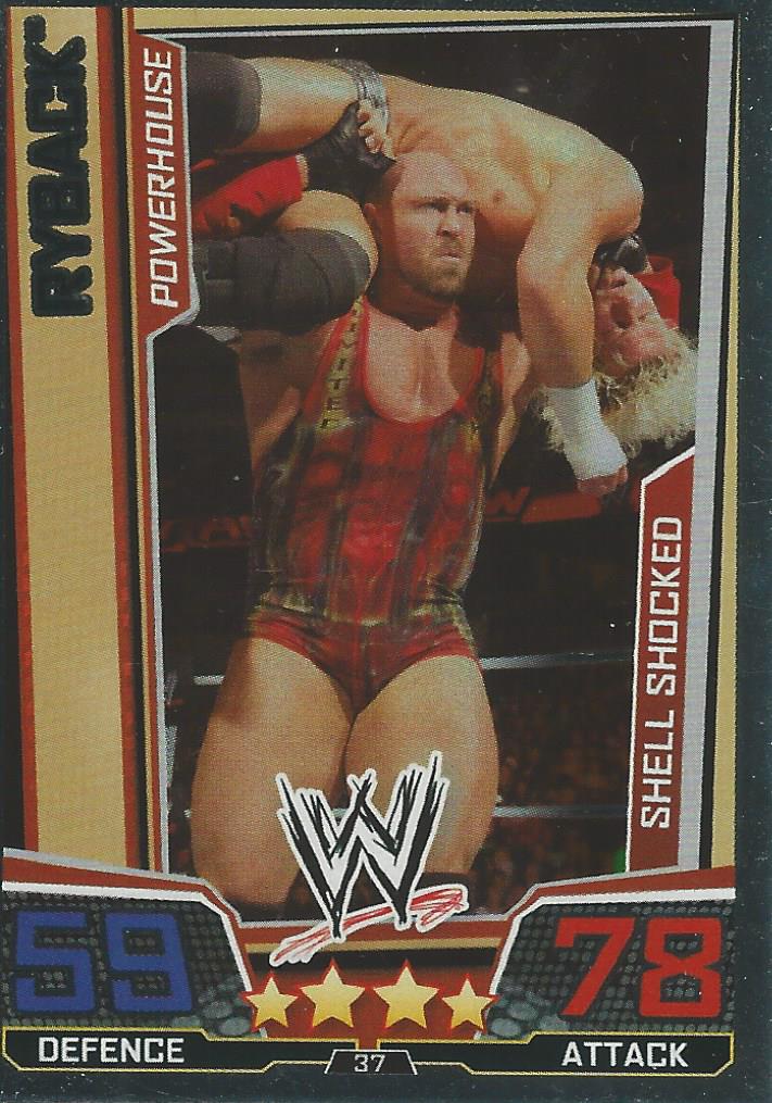 WWE Slam Attax Superstars 2013 Trading Card Finisher Ryback No.37