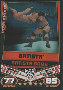 WWE Topps Slam Attax Rebellion 2012 Trading Card Batista No.37