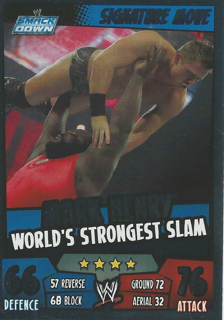 WWE Topps Slam Attax Rumble 2011 Trading Card Mark Henry No.37