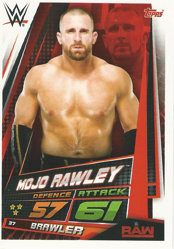 WWE Topps Slam Attax Universe 2019 Trading Card Mojo Rawley No.37