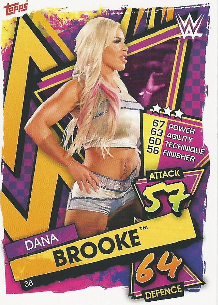 WWE Topps Slam Attax 2021 Trading Card Dana Brooke No.38