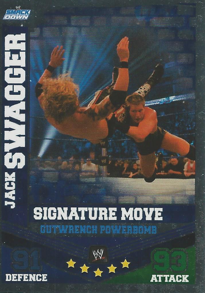 WWE Topps Slam Attax Mayhem 2010 Trading Card Jack Swagger No.38