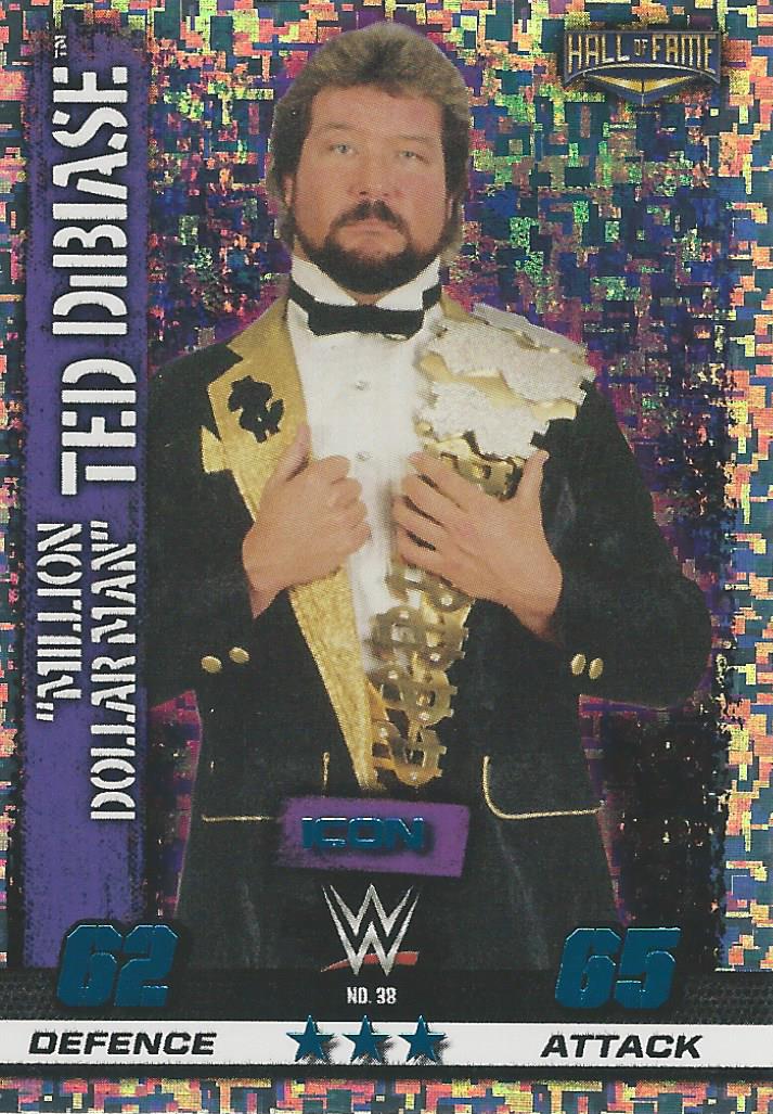 WWE Topps Slam Attax 10th Edition Trading Card Hall of Fame Million Dollar Man Ted Dibiase No.38