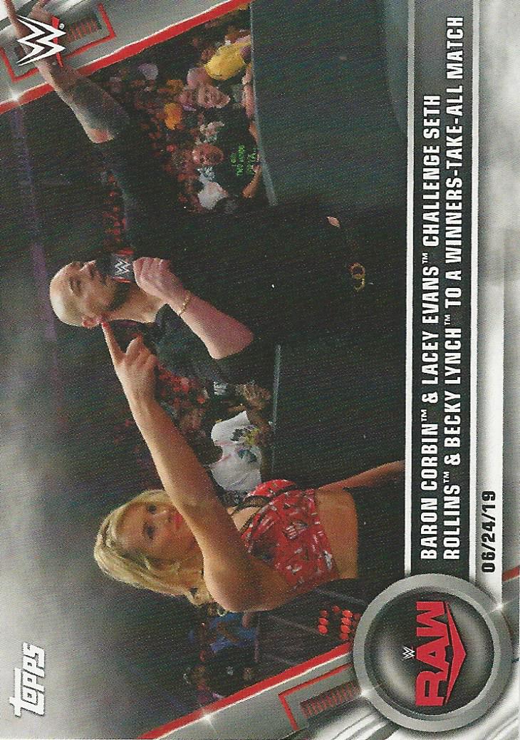 WWE Topps Women Division 2020 Trading Cards Lacey Evans No.38