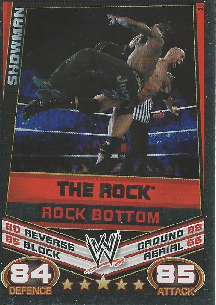 WWE Topps Slam Attax Rebellion 2012 Trading Card The Rock No.38