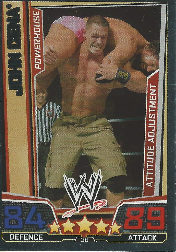 WWE Slam Attax Superstars 2013 Trading Card Finisher John Cena No.38