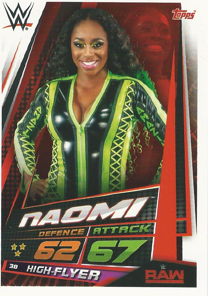 WWE Topps Slam Attax Universe 2019 Trading Card Naomi No.38