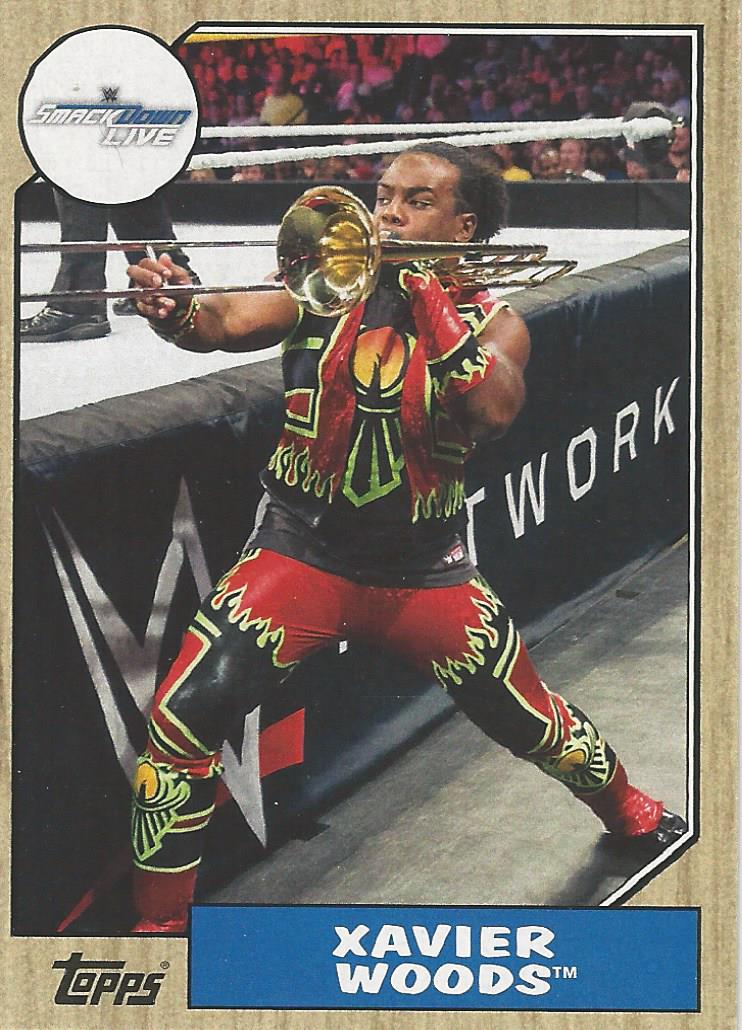 WWE Topps Heritage 2017 Trading Card Xavier Woods No.38