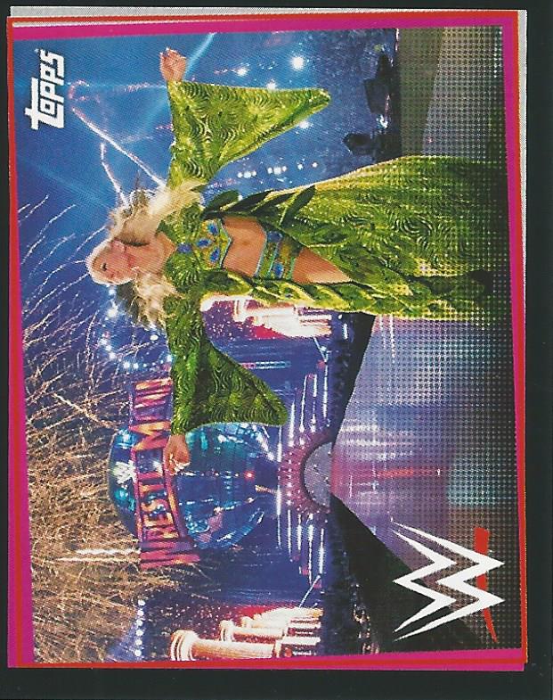 WWE Topps Road to Wrestlemania Stickers 2021 Charlotte Flair No.38