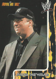 WWE Fleer Royal Rumble 2002 Trading Cards Paul Heyman No.38