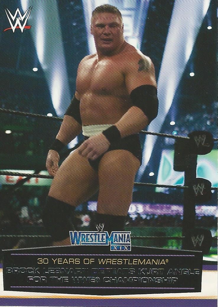 WWE Topps Road to Wrestlemania 2014 Trading Cards Brock Lesnar 38 of 60
