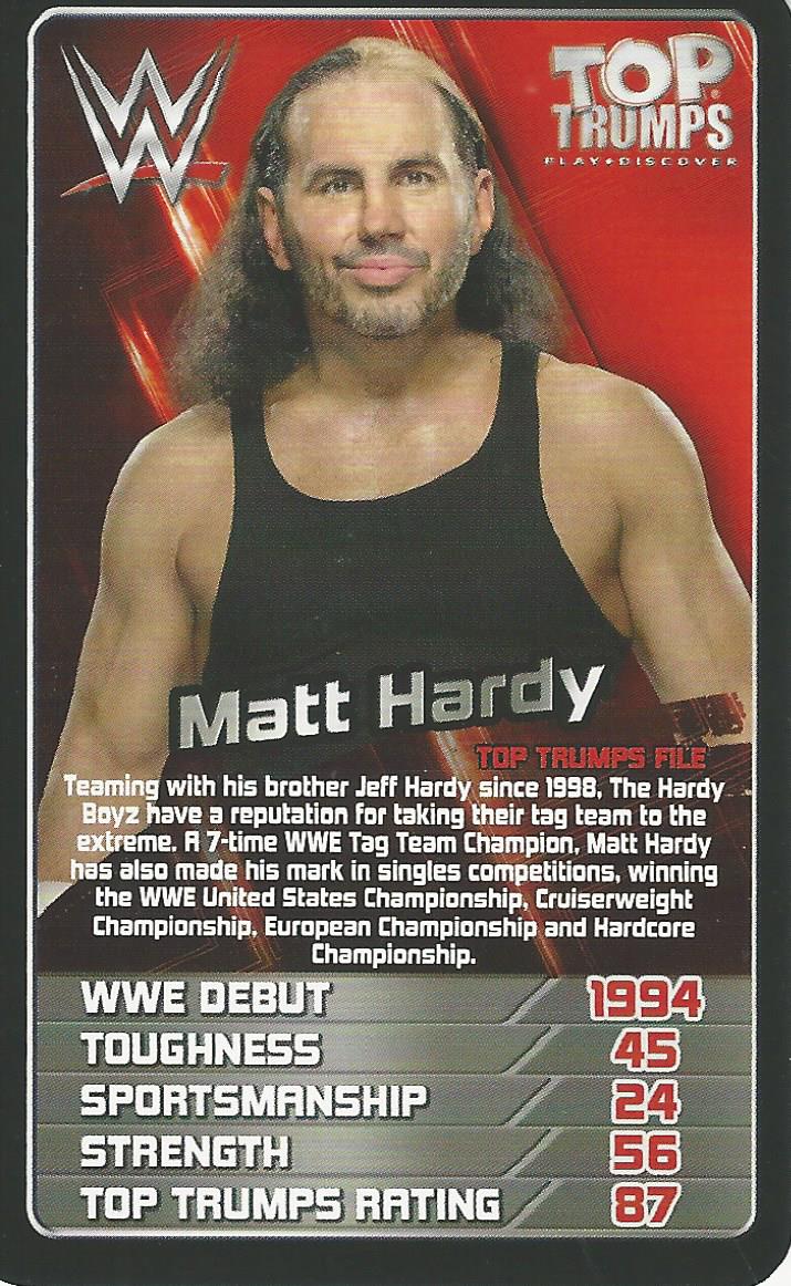 WWE Top Trumps 2018 Matt Hardy