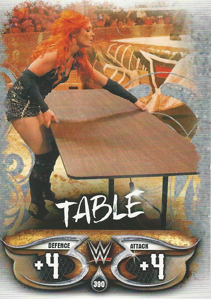 WWE Topps Slam Attax Live 2018 Trading Card Table No.390