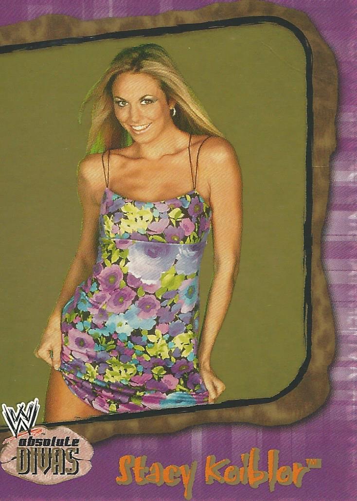 WWE Fleer Absolute Divas 2002 Trading Cards Stacy Keibler Bronze No.6