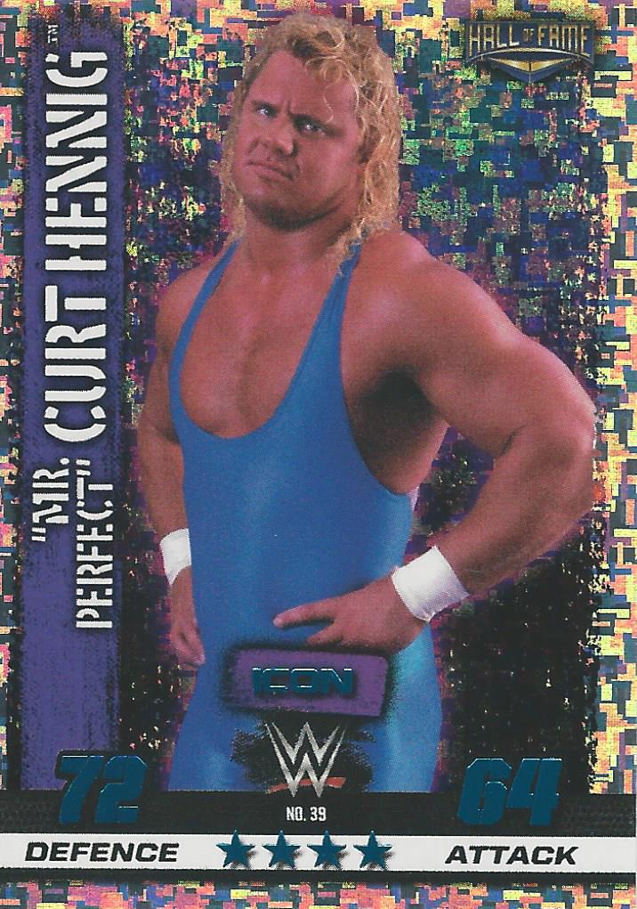 WWE Topps Slam Attax 10th Edition Trading Card 2017 Hall of Fame Mr Perfect No.39