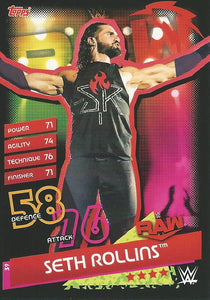 WWE Topps Slam Attax Reloaded 2020 Trading Card Seth Rollins No.39