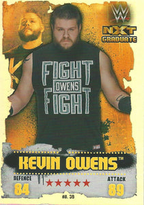 WWE Topps Slam Attax Takeover 2016 Trading Card Kevin Owens No.39