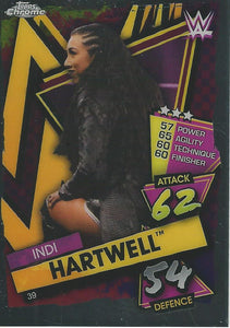 WWE Topps Slam Attax Chrome 2021 Trading Cards Indi Hartwell No.39