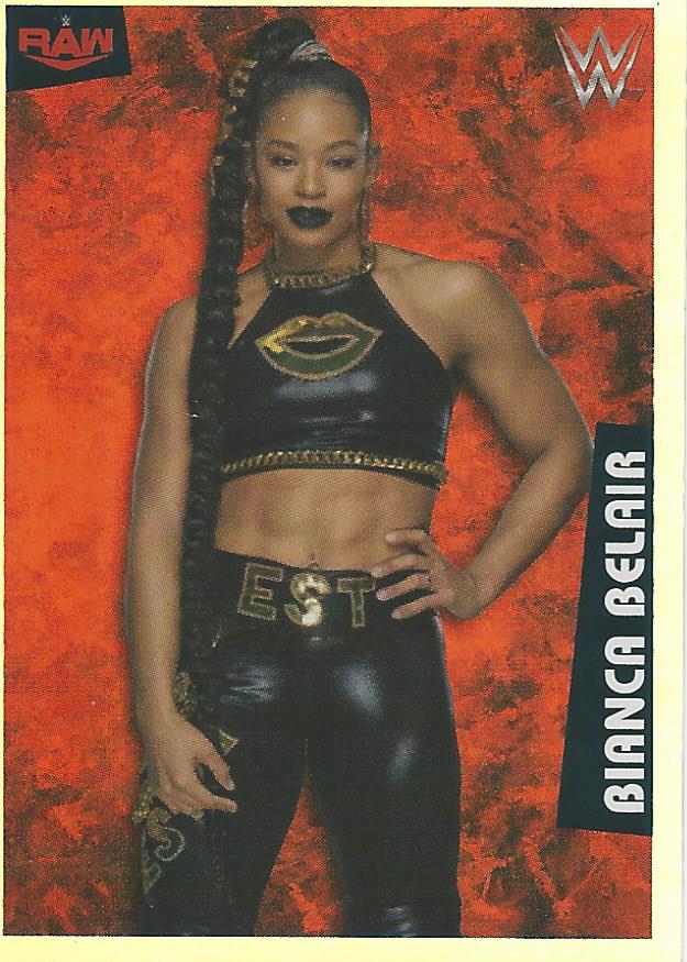 WWE Panini 2022 Sticker Collection Bianca Belair Foil No.39