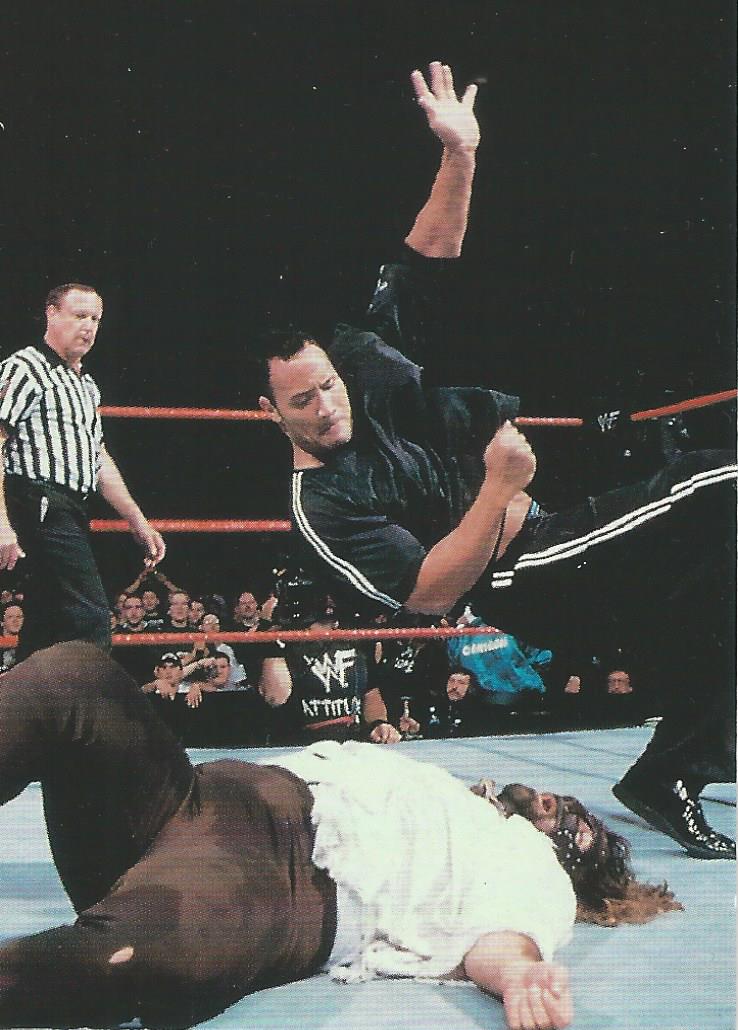 WWF Comic Images Smackdown Card 1999 The Rock No.3