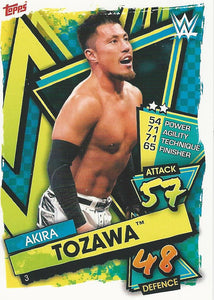 WWE Topps Slam Attax 2021 Trading Card Akira Tozawa No.3