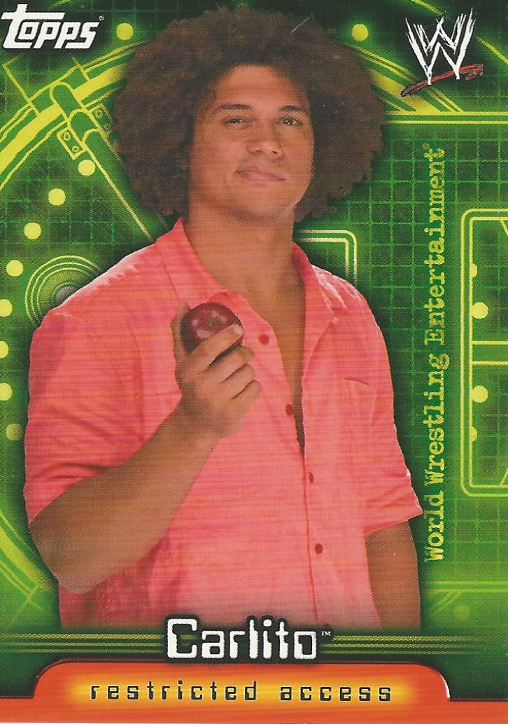 WWE Topps Insider 2006 Trading Card Carlito No.3
