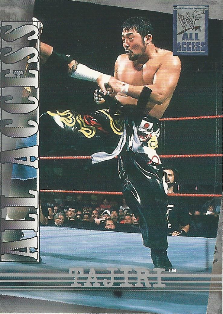 WWF Fleer All Access Trading Cards 2002 Tajiri No.3